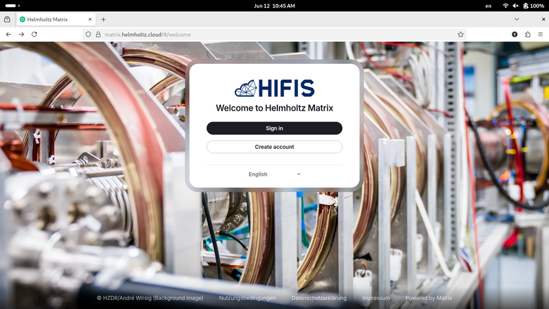 Welcome page